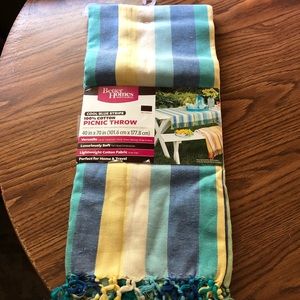 NWT $8/each  Better Homes & Gardens Picnic Throws